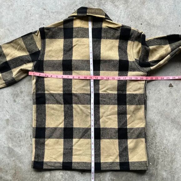 Vintage 60s Chippewa Wool Plaid Tartan Button Shirt Size S/M - Picture 8 of 9